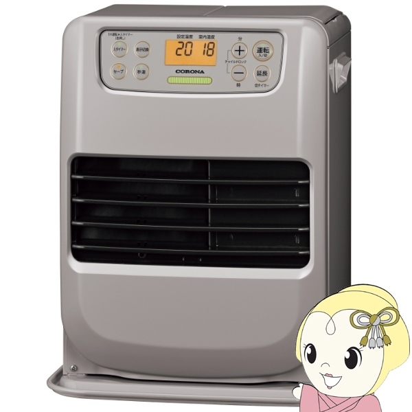 コロナ 石油ファンヒーター FH-M2525Y-C miniタイプ 木造7畳/鉄筋9畳 グレイッシュベージュ 省エネ 小型 コンパクト おしゃれ 石油ストーブ