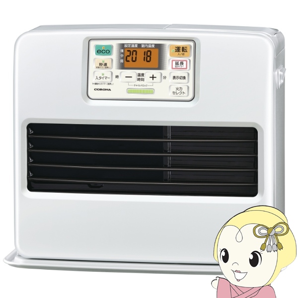 コロナ 石油ファンヒーター FH-ST4625BY-W STシリーズ 木造12畳/鉄筋17畳 パールホワイト 省エネ おしゃれ 石油ストーブ