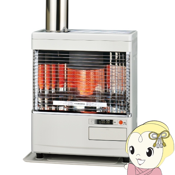 [予約]コロナ 煙突式輻射 石油ストーブ SV-V4525M-W Vシリーズ 煙突式輻射 木造12畳 コンクリート19畳 ホワイト