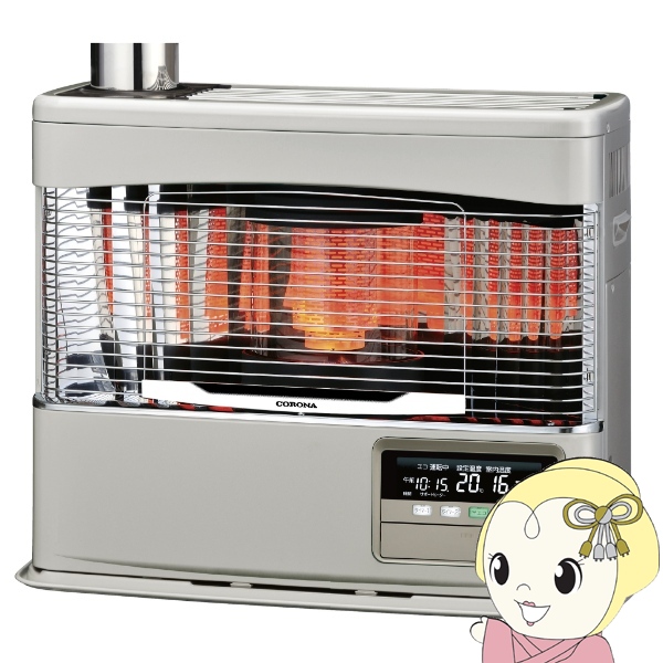 [予約]コロナ 煙突式輻射＋床暖 石油ストーブ UH-7725PK-N 寒冷地用大型ストーブ PKシリーズ シャインゴールド 木造20畳 コンクリート32畳