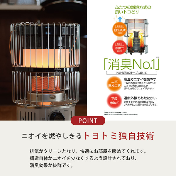 在庫限り 石油ストーブ トヨトミ TOYOTOMI ダブルクリーン対流型 