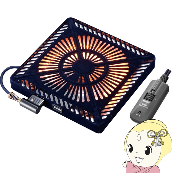 在庫あり　こたつ用取替ヒーター メトロ電気工業 500W オレンジヒート 温風ファン式 U字形 薄型 5時間自動切タイマー MCU-501ET-DKB