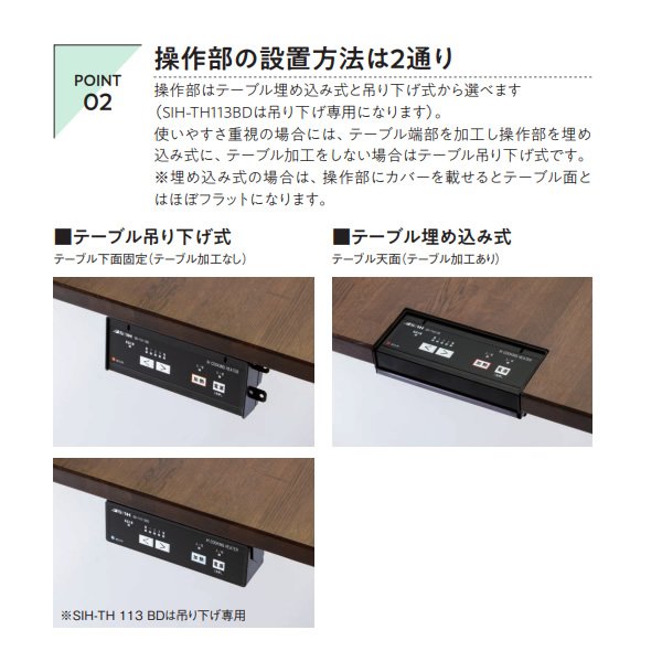 ビルトインIHクッキングヒーター 三化工業 客席IHヒーター ビルトイン1