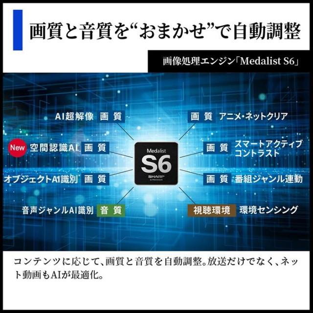 AQUOS 液晶テレビ 43V型 シャープ HN2ライン 高画質 高音質 ネット動画 快適・便利 放送・録画 4T-C43HN2_6