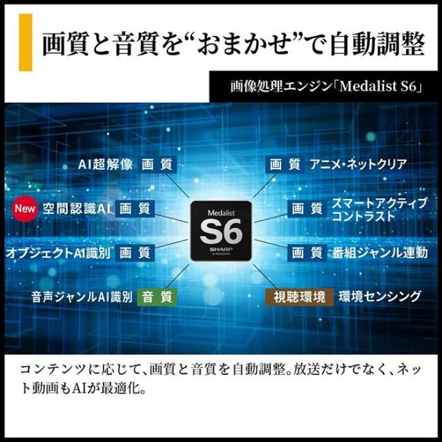 【設置込】 AQUOS mini LEDテレビ 85V型 シャープ HV1ライン 高画質 高音質 ネット動画 快適・便利 デザイン 4T-C85HV1_7