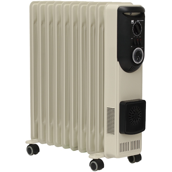 【メーカー直送】 ハイブリッドオイルヒーター ハンガー付モデル DBK 1300W 4〜9畳用 750Wセラミックファンヒーター搭載 HEZC13/10JCH_1