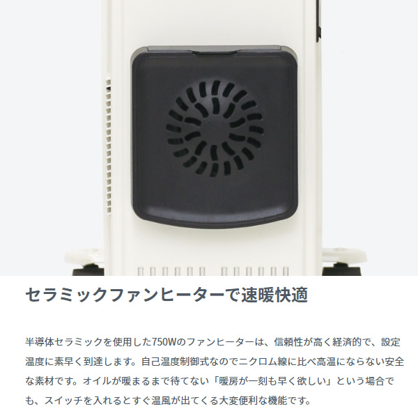 メーカー直送】 ハイブリッドオイルヒーター ハンガー付モデル DBK