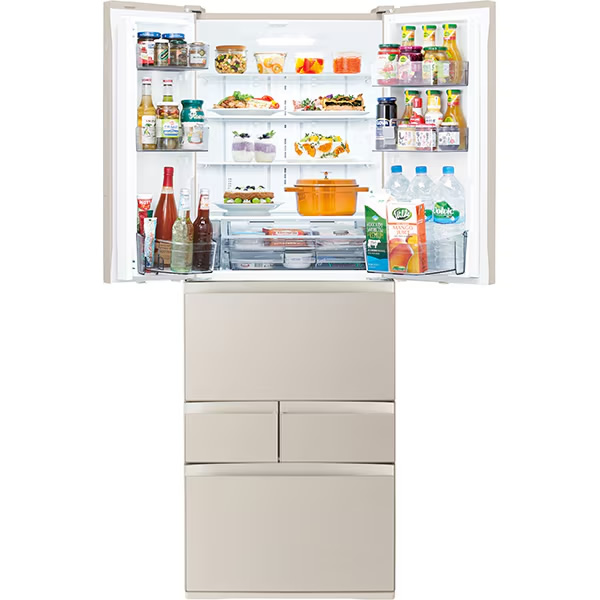 冷蔵庫【設置込】東芝 509L 幅65cm フレンチドア（観音開き） 6ドア