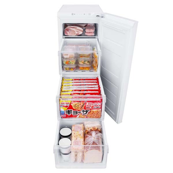 冷凍庫 アイリスオーヤマ 64L 前開き 右開き 1ドア スキマックス 幅 