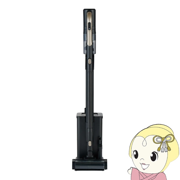 掃除機 ハイアール コードレス式 スティッククリーナー ゴミ収集ドック付き ブラック JC-HG1A-K