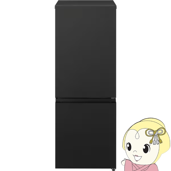 [予約 約1-2週間以降]冷蔵庫 パナソニック Panasonic 180L 幅49.7cm 右開き 2ドア 静音 省エネ 一人暮らし 二人暮らし マットブラック NR-B18C3-K