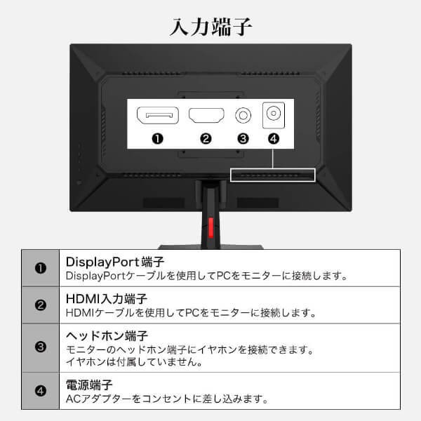 【メーカー直送】モニター 27インチ MAXZEN マクスゼン MJM27IC01 FHD 144Hz ノングレア 27型 液晶 ディスプレイ PCモニター FullHD_11