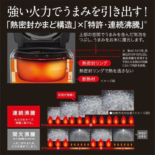 炊飯器 三菱電機 IHジャー炊飯器 本炭釜 熱密封かまど構造 5.5合炊き 