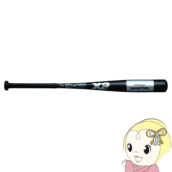 在庫あり　軟式少年用金属バット ザナックス XANAX ブラック×シルバー BRB30045J 野球