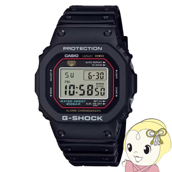 ウオッチ G-SHOCK 初代 刷り直すひな型 DW-5000R-1AJF メンズ 乾電池式 デジタル 真四角 脂ダンス楽隊 日本製 国内定まり品 カシオ
