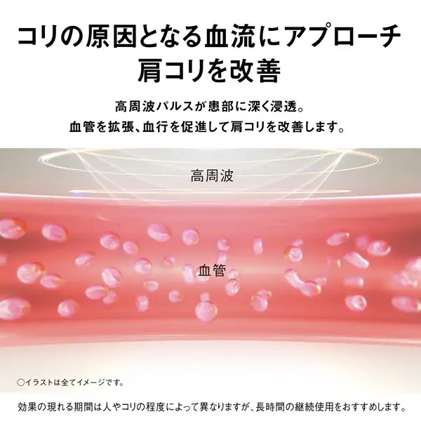 在庫あり　首 マッサージ器 パナソニック コリコランループ 高周波治療器 ブラック EW-RA520-K 首こり 僧帽筋 プレゼント 母の日 首にかけるだけ 首_3