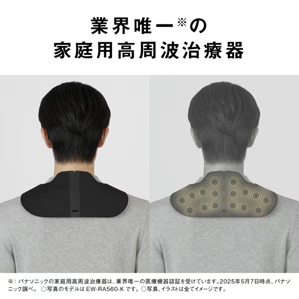 在庫あり　肩 マッサージ器 パナソニック コリコランワイド3D 肩専用 高周波治療器 グレージュ 肩こり プレゼント 母の日 EW-RA560-H_5
