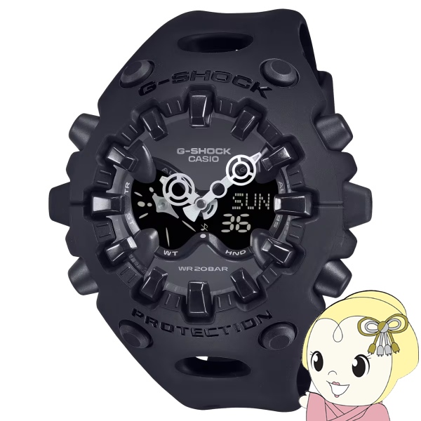 腕時計 G-SHOCK GA-V01 ブラック GA-V01-1AJF メンズ 電池式 アナデジ 樹脂バンド 国内正規品 カシオ