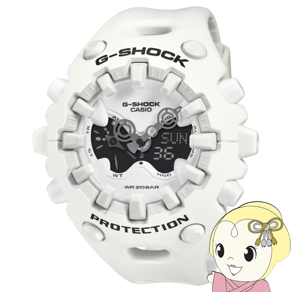 腕時計 G-SHOCK GA-V01 ホワイト GA-V01-7AJF メンズ 電池式 アナデジ 樹脂バンド 反転液晶 国内正規品 カシオ