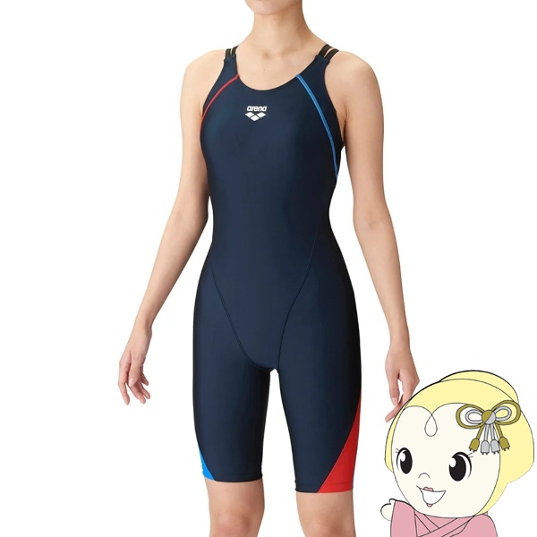 在庫限り　オールインワン水着 Sサイズ トリコ arena アリーナ フィットネス ワンピーススパッツ オープンバック ハーフレッグ レディース LAR4203W