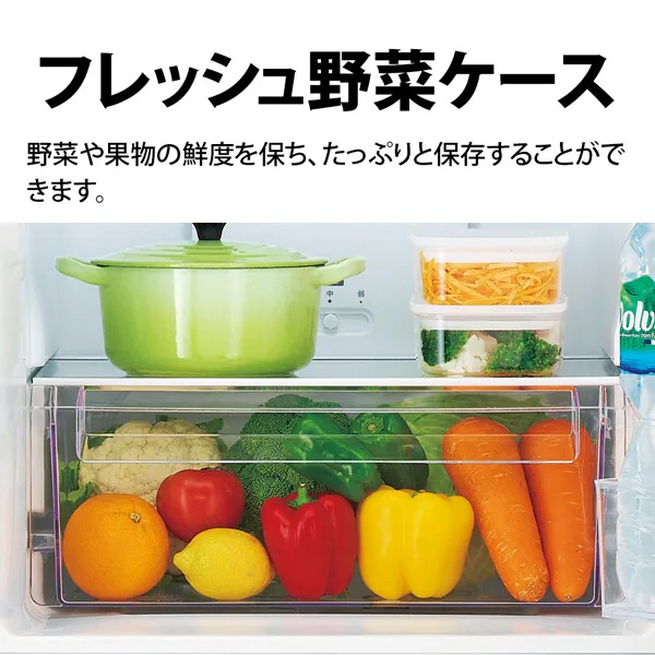 [予約 約2-3週間以降]冷蔵庫 【設置込】 シャープ SHARP 230L 幅54.4cm 右開き 2ドア マットホワイト SJ-BD23R-W_8