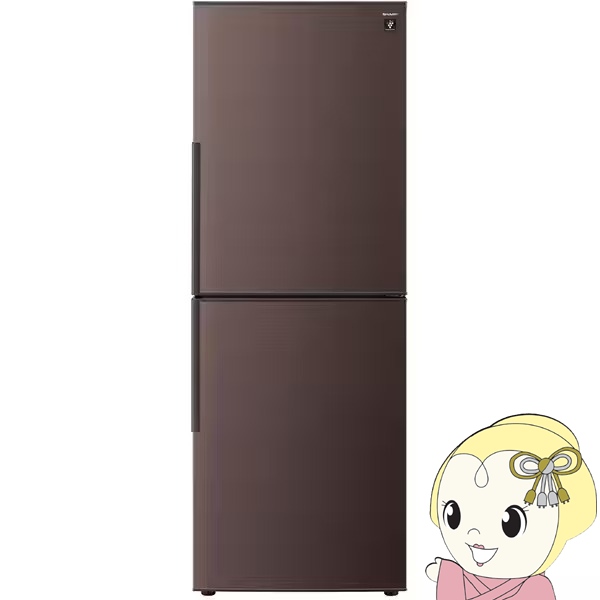 SHARP 2ドア冷蔵庫 SJ-PD28F 280L 2020年製 ブラウン SHARP 2ドア冷蔵庫 SJ-PD28F 280L 2020年製 ブラウン SHARP 冷蔵庫 1〜2