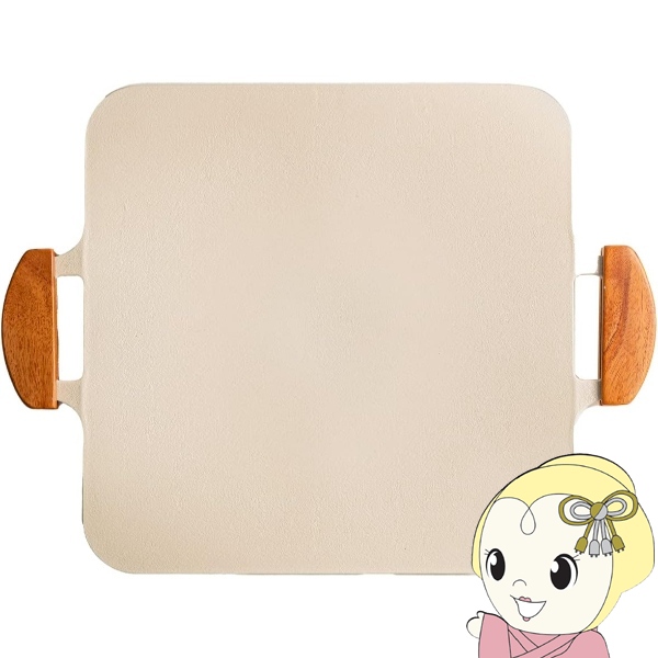 Dr.HOWS ドクターハウス ソリッドグリルパン ホワイト 41cm×31cm マルチグリドルパン 焼肉プレート IH対応 BBQ キャンプ おしゃれ