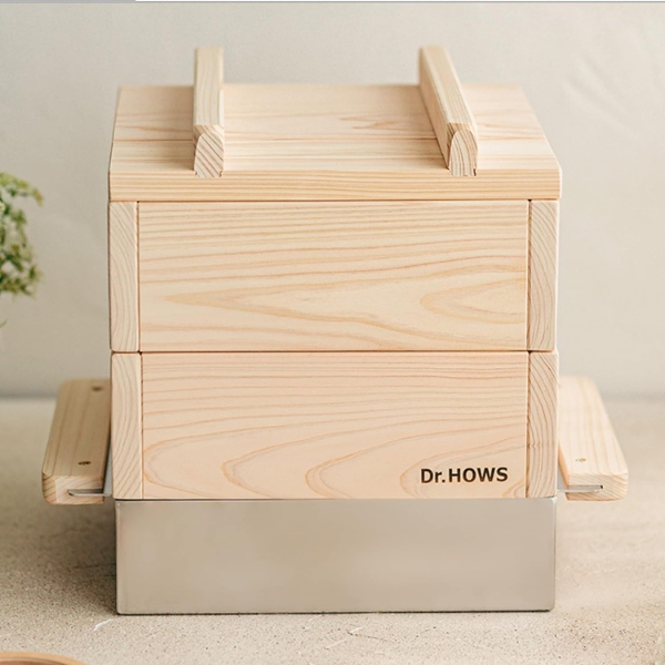 Dr.HOWS ドクターハウス ジャダム ヒノキ蒸し器2段フルセット 蒸し器