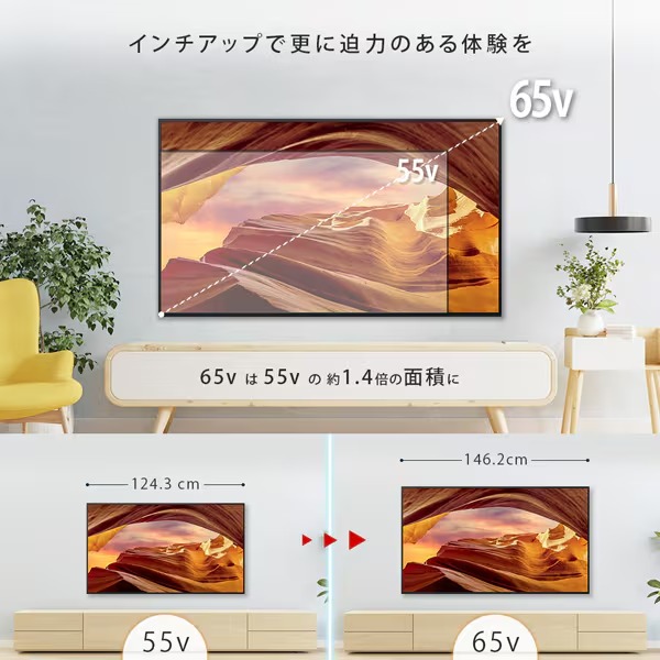 [予約]4K液晶テレビ 【設置込】 SONY ソニー BRAVIA ブラビア 65V型 4Kチューナー内蔵 GoogleTV機能搭載 YouTube対応 X75WLシリーズ KJ-65X75WL_6