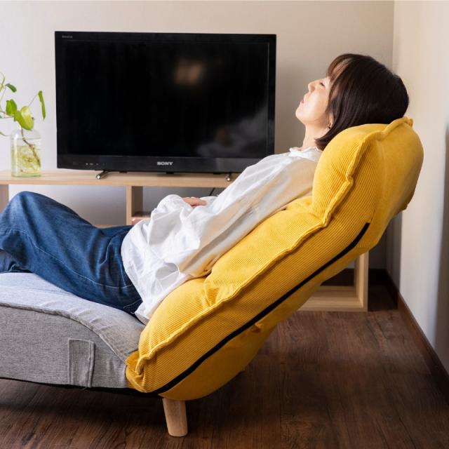 1人用ソファ 座椅子 リビングチェア あぐらイス 肘なしソファ ワイド座