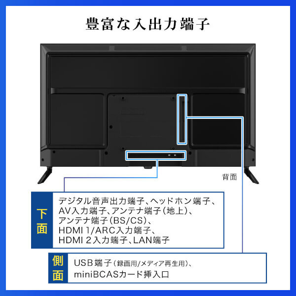 在庫僅少　液晶テレビ 40V型 地上・BS・110度CSデジタル フルハイビジョン MAXZEN MV40CH07 Googleテレビ スマートテレビ 40型 40インチ_7