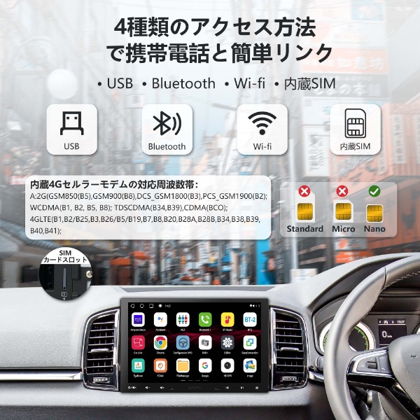 在庫限り　カーナビ ATOTO S8G1104MX 10.1インチ 4G+32G 1DIN ＆2DIN フローティング_3