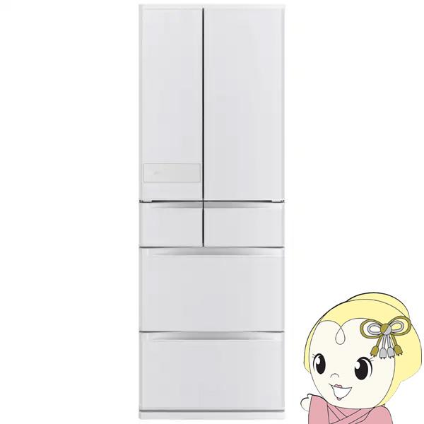 冷蔵庫【設置込】三菱電機 JMシリーズ 幅65cm 容量485L 6ドア 観音開きタイプ 2026年 日本製 シルクウッド MR-JM49N-W 135,000円