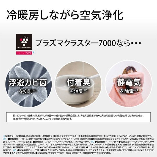 エアコン シャープ AY-U40DG2-W DGシリーズ 4.0kW 主に14畳 単相200V プラズマクラスター 内部清潔 省エネ 冷暖房 ホワイト_1