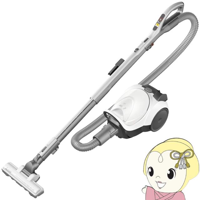 在庫限り　掃除機 三菱 MITSUBISHI 紙パック式クリーナー Be-K コード式 タービンブラシ シャイニーホワイト TC-FJ2F-W