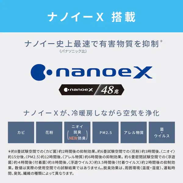 エアコン パナソニック CS-EX286D-W ルームエアコン Eolia エオリア EXシリーズ 10畳用 2.8kW クリスタルホワイト_6