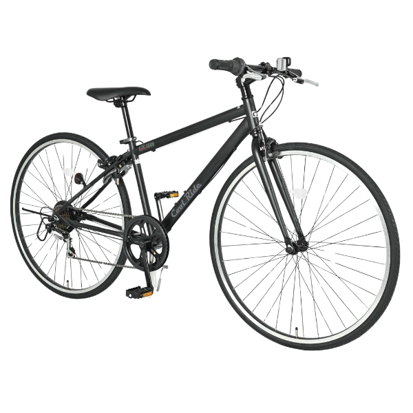 【メーカー直送】 自転車 美和商事 クールライド（400） 700X28C（約27インチ） 外装6段変速 鍵付き ブラック_1