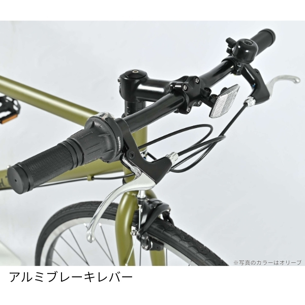 【メーカー直送】 自転車 美和商事 クールライド（400） 700X28C（約27インチ） 外装6段変速 鍵付き オリーブ_5