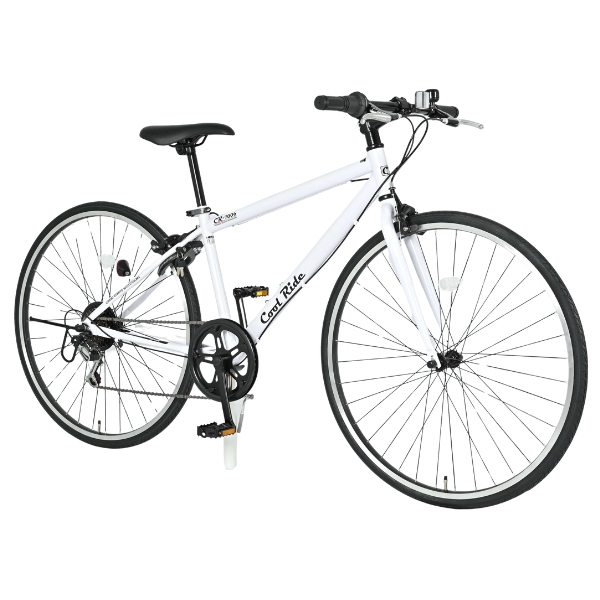 【メーカー直送】 自転車 美和商事 クールライド（400） 700X28C（約27インチ） 外装6段変速 鍵付き パールホワイト_1