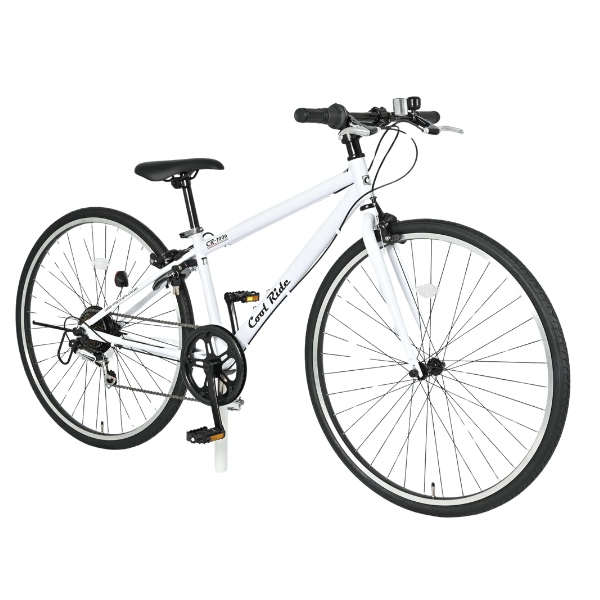 【メーカー直送】 自転車 美和商事 クールライド（360） 700X32C（約27インチ） 外装6段変速 鍵付き パールホワイト_1