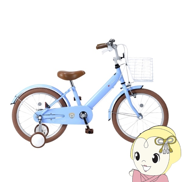 [予約 6月下旬以降]子供用自転車 18インチ 補助輪付き 泥除け付き 子ども MYPALLAS マイパラス おしゃれ かわいい MD-18-AQ アクア