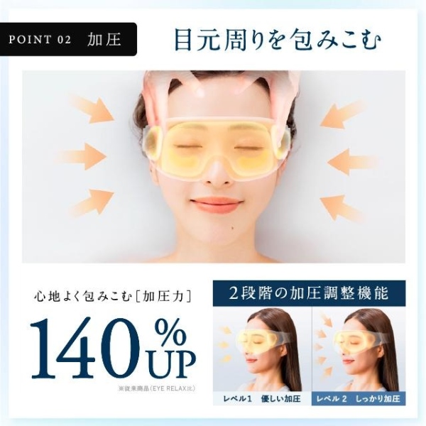 アイマッサージャー EMSホットアイマスク NIPLUX EMS EYE RELAX 目元