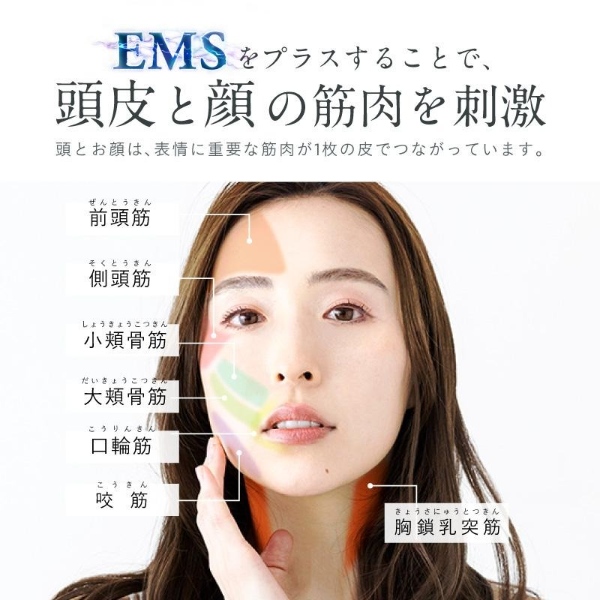 EMSヘッドスパ 頭皮マッサージ ヘッドマッサージ NIPLUX EMS HEAD SPA 頭皮マッサージ器 頭皮ケア EMS美顔器 振動 美容家電 NP-HS22BK-EMS_5