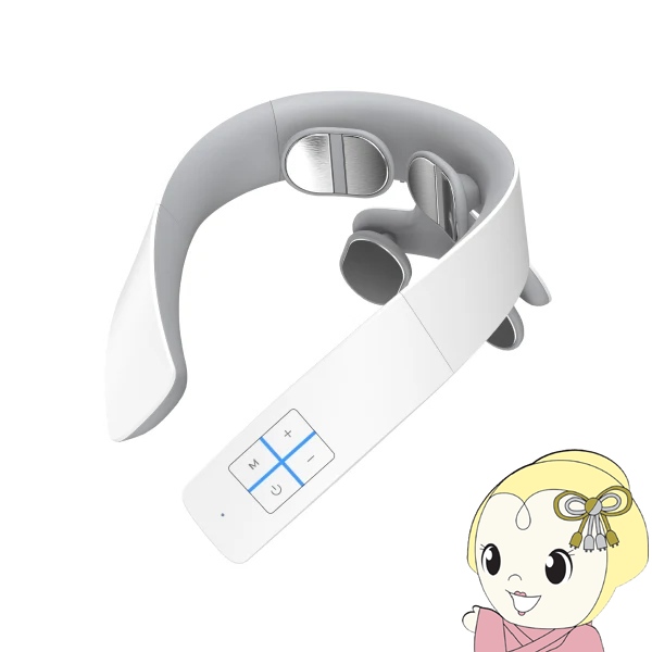 ネックケア 首 肩 リラクゼーション器 ネックリラックス コードレス 日本語音声ガイダンス 静音 軽量 暖か USB-C充電 NP-NR21WT-1S ホワイト