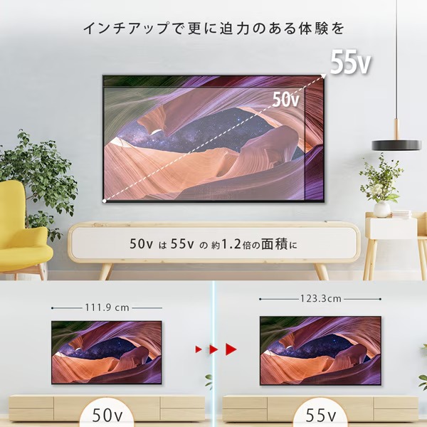 テレビ ソニー KJ-50X83L 50V型 4K液晶テレビ 高画質プロセッサーHDR X1搭載 BRAVIA 地デジ・BS・CSチューナー内蔵 Google TV Dolby Atmos対応_7