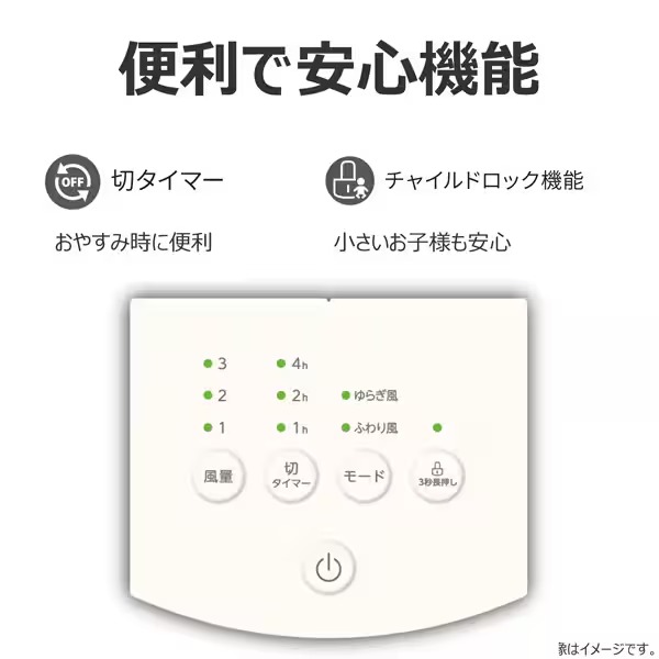 東芝 リビング扇風機 ACモーター搭載 TF-30AL29-W ホワイト_4