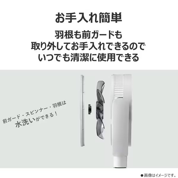 東芝 サーキュレーター DCモーター搭載 スタンド型 TFC-23Y29-W ホワイト 扇風機 3D自動首振りリモコン付き 7枚羽根_5