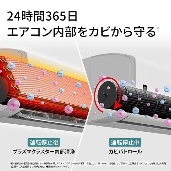 【工事込】エアコン シャープ AY-U22E-W Eシリーズ 2.2kW 主に6畳 単相100V プラズマクラスター スタンダード 冷暖房 ホワイト_6