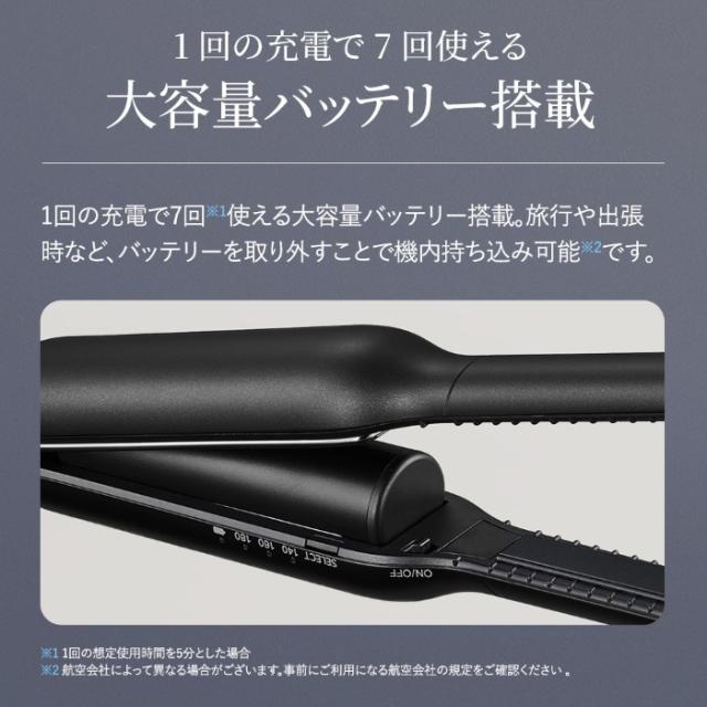 ストレートヘアアイロン SHARP シャープ パワーモバイルコードレス 
