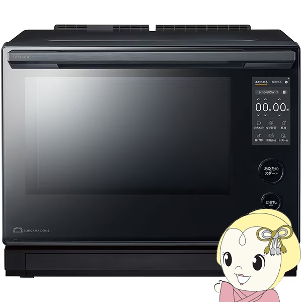 過熱水蒸気オーブンレンジ 東芝 TOSHIBA 石窯ドーム 30L スマートフォン連携 アプリ対応 ブラックER-D7000C-K 83,050円